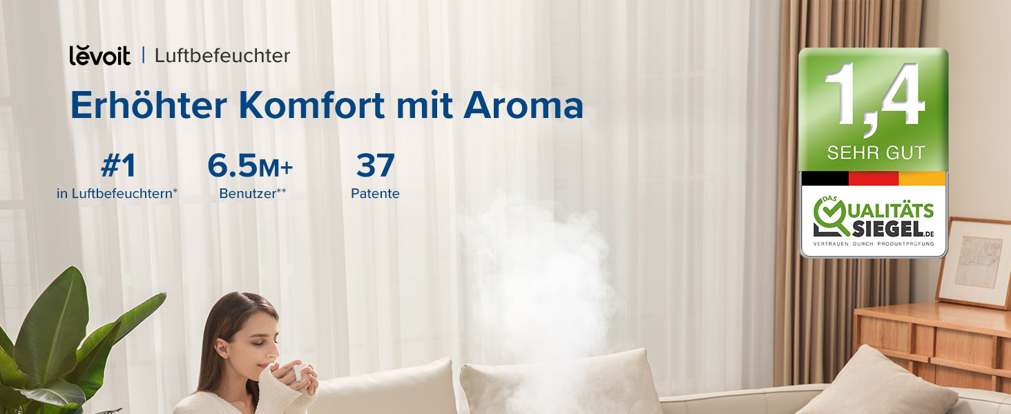 Increased comfort with aroma